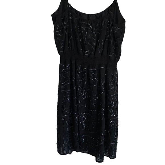 MM Couture by Miss Me Little Black Sequin and Beaded Dress Size Small - Picture 4 of 10